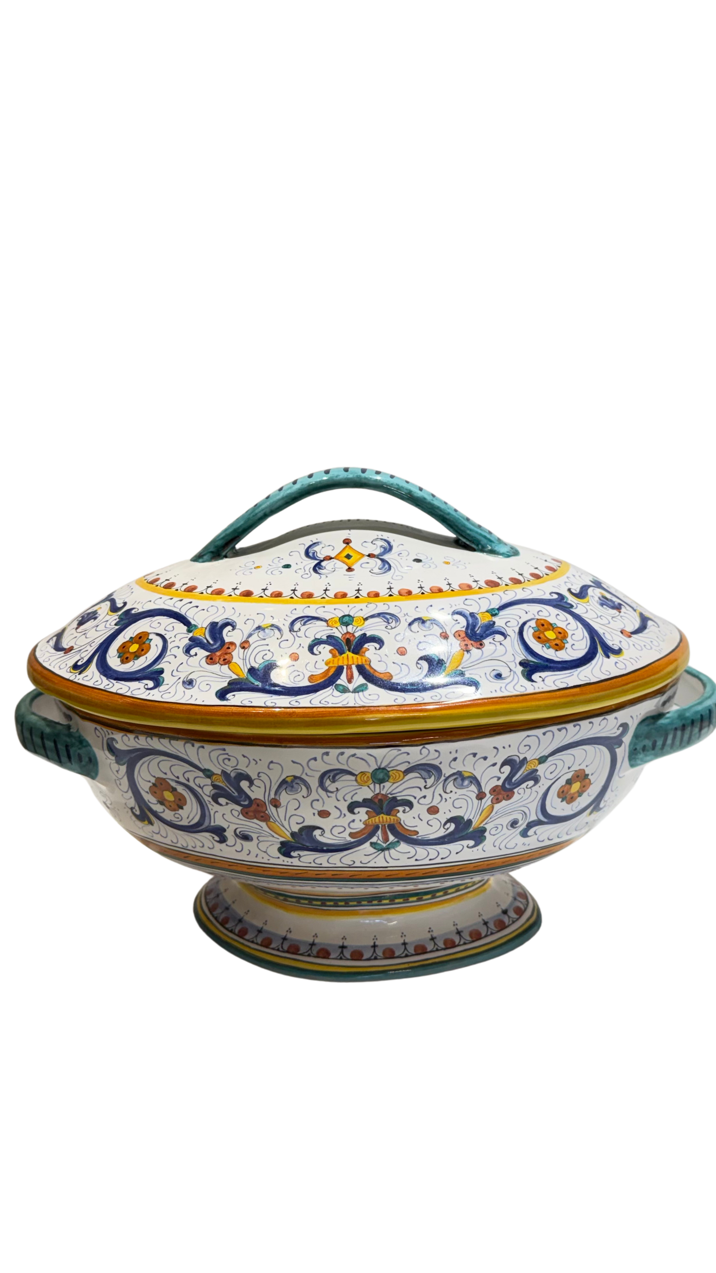 VINTAGE AND COLLECTIBLES Ricco Deruta Tureen with Lid — CAMA Ceramiche