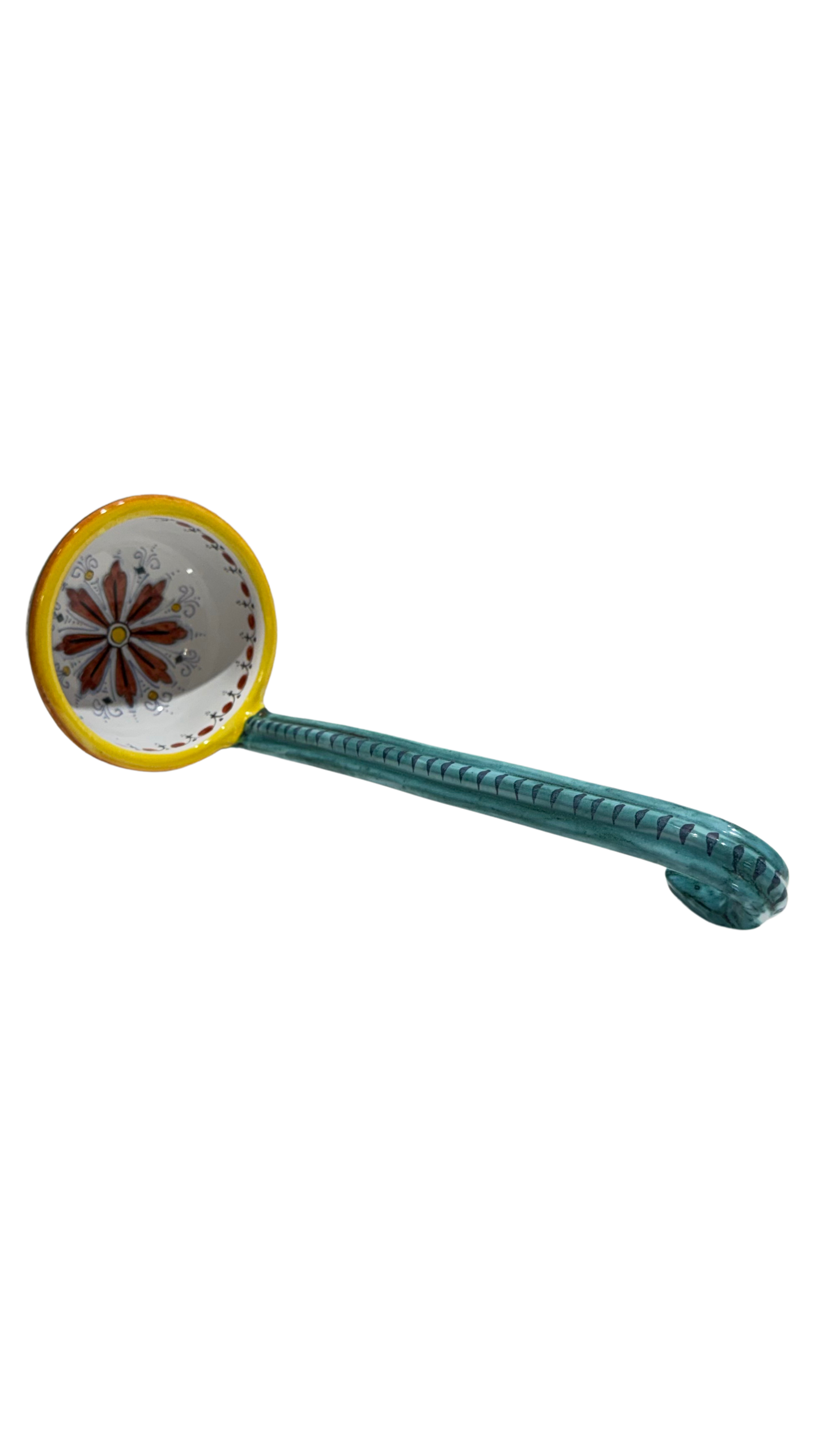 VINTAGE AND COLLECTIBLE CERAMICS Ricco Deruta Ceramic Ladle — CAMA Ceramiche