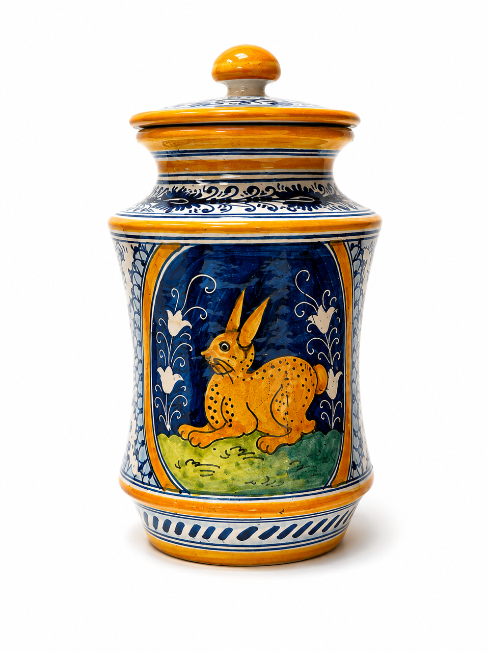 VINTAGE & COLLECTIBLE CERAMICS Bertini “Lepre d’Oro" Italian Ceramic Canister