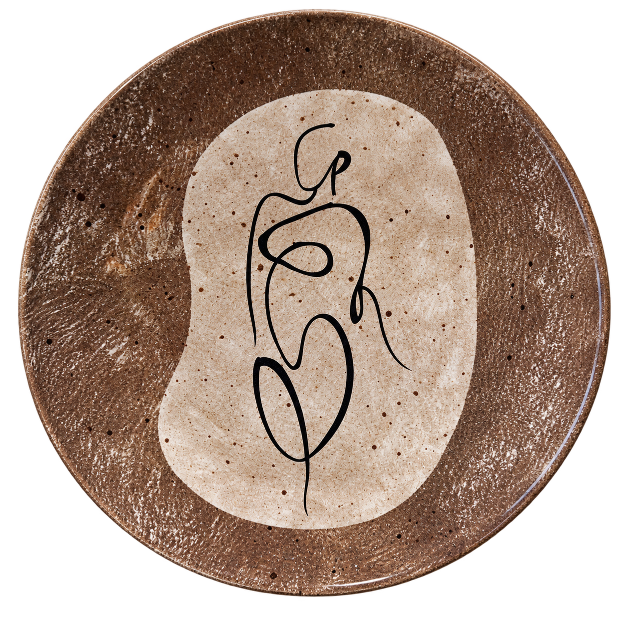 Woman's Modern Figure Serving Plate