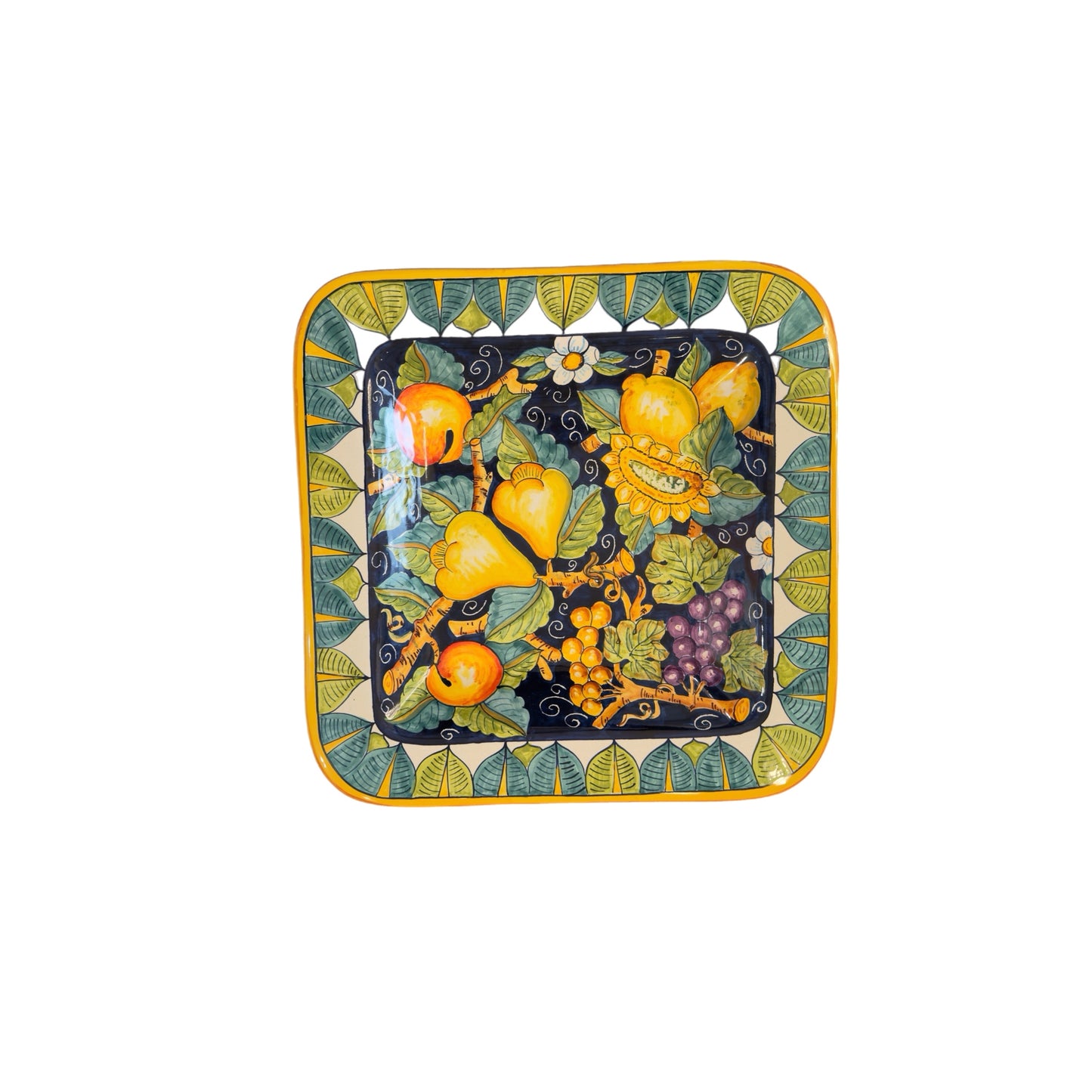 VINTAGE & COLLECTIBLE CERAMICS Tuscan Fruit on the Vines Wall Plate