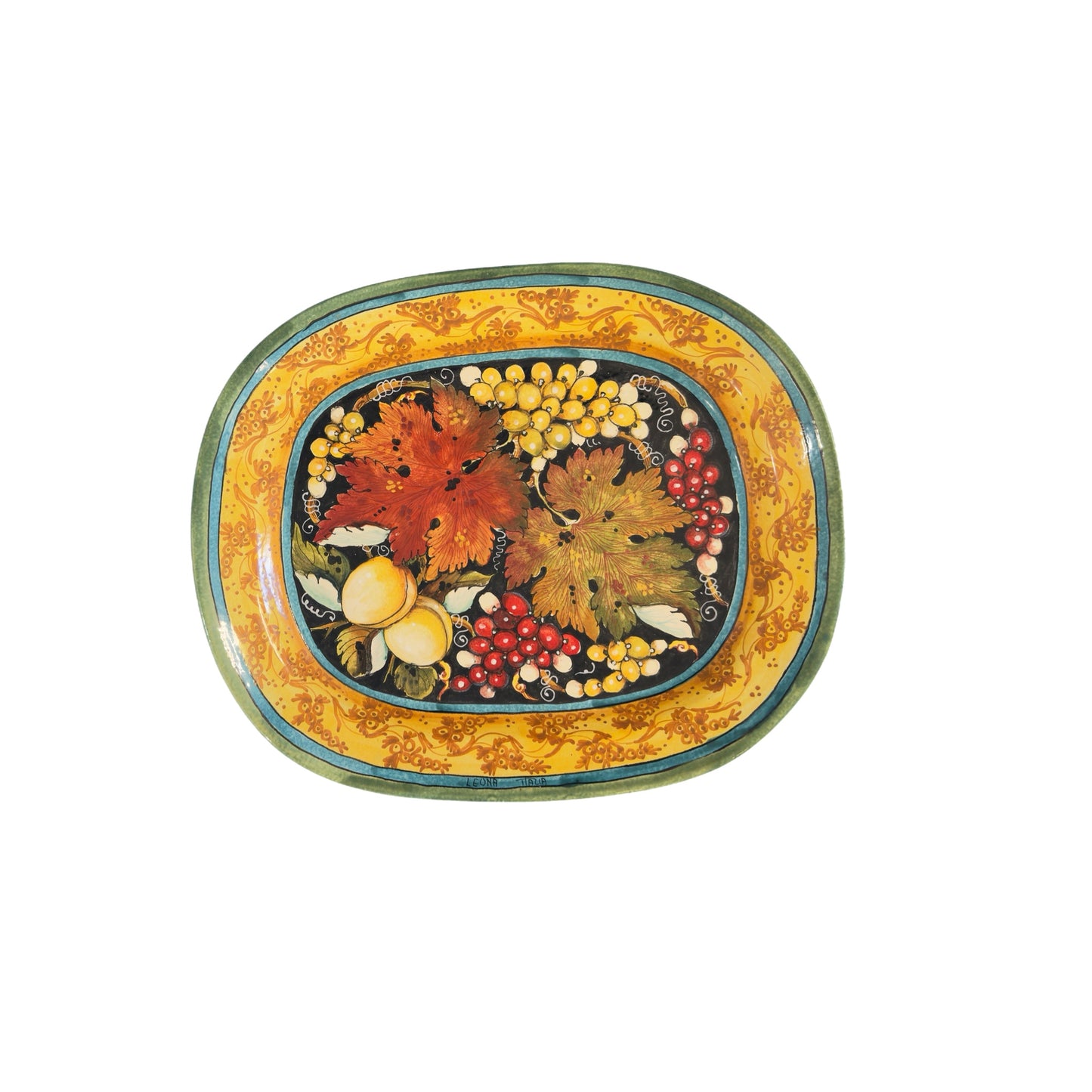 VINTAGE & COLLECTIBLE CERAMICS Tuscan Grape Wall Plate