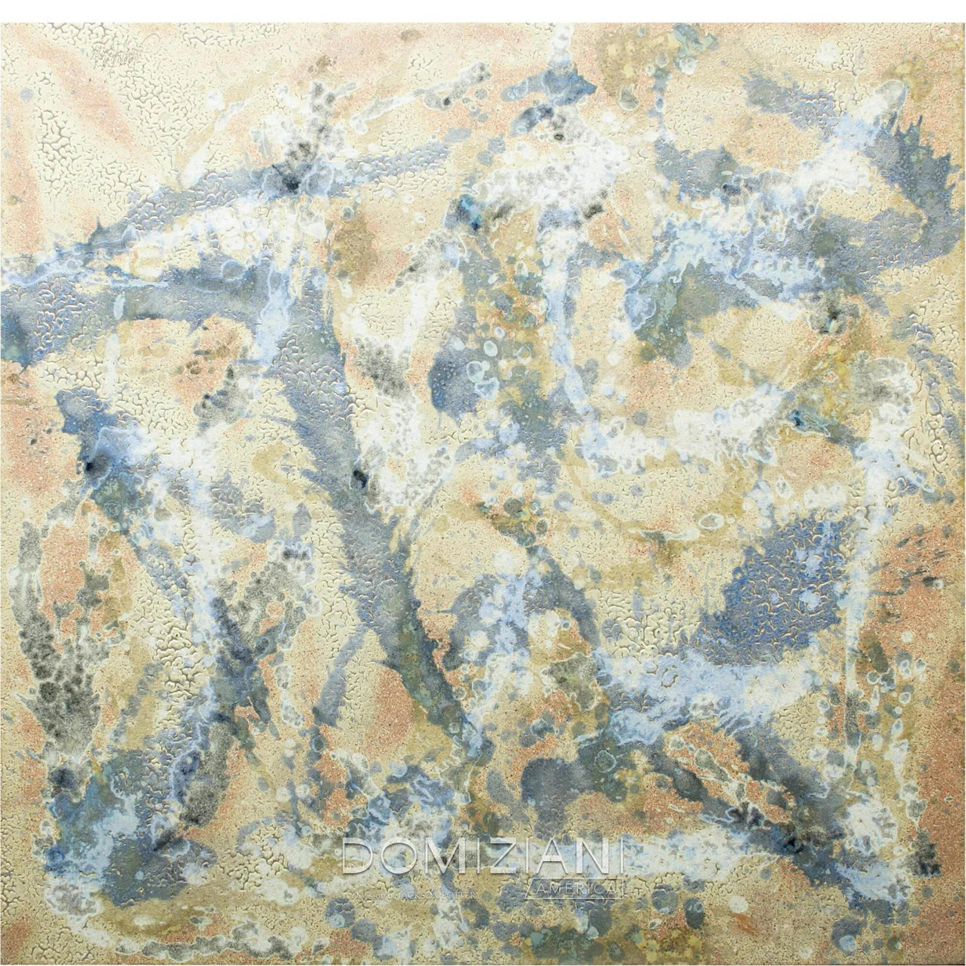 Domiziani Lava Stone Tabletop: (COD 24) Blue & Green