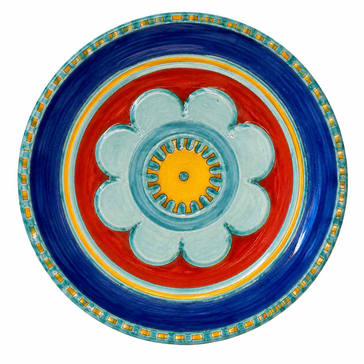 Giovanni De Simone Original Decorative Flower Ring Plate