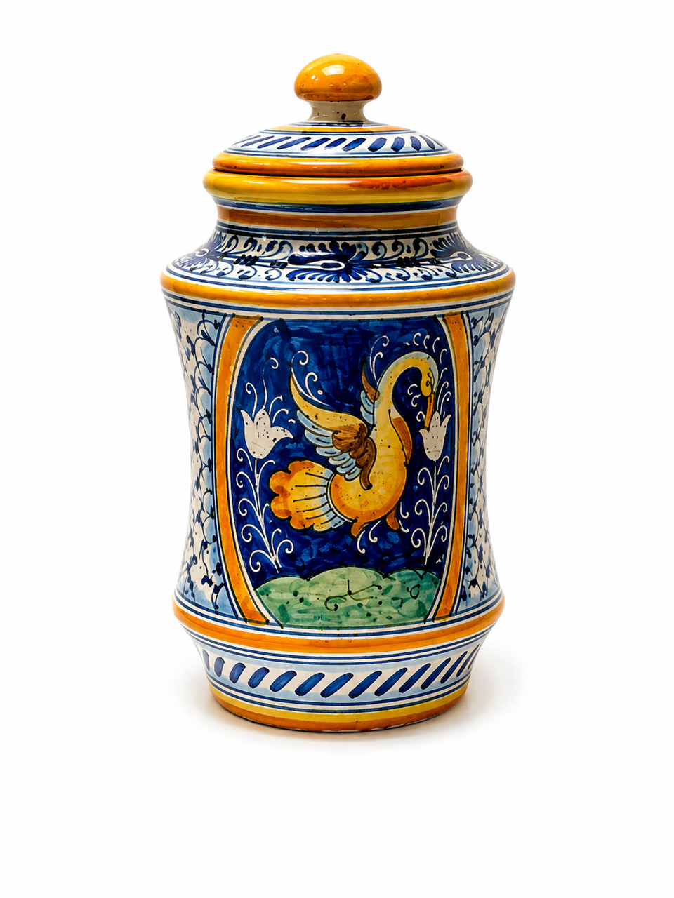 VINTAGE & COLLECTIBLE CERAMICS Bertini “Cigno Reale" Italian Ceramic Canister