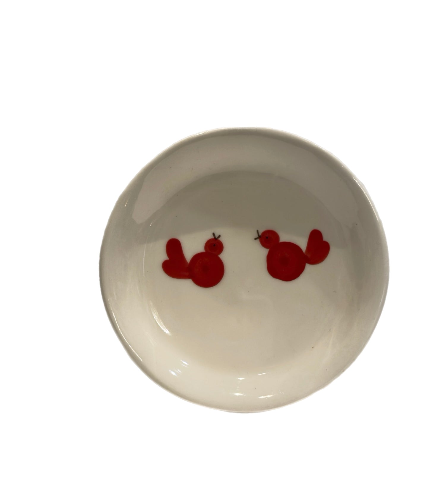 PRE-OWNED Red Bird Appetizer Plate