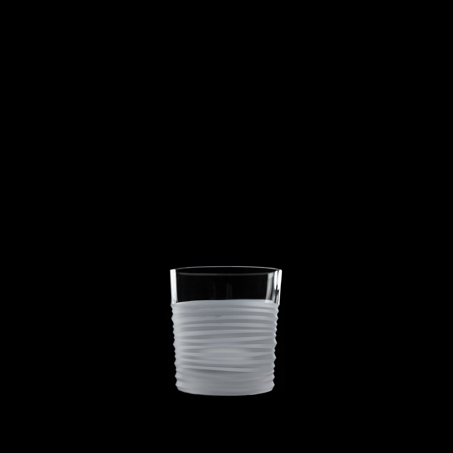 Salviati Hand-Carved Crystal Double Old Fashioned Glasses, Set of 6