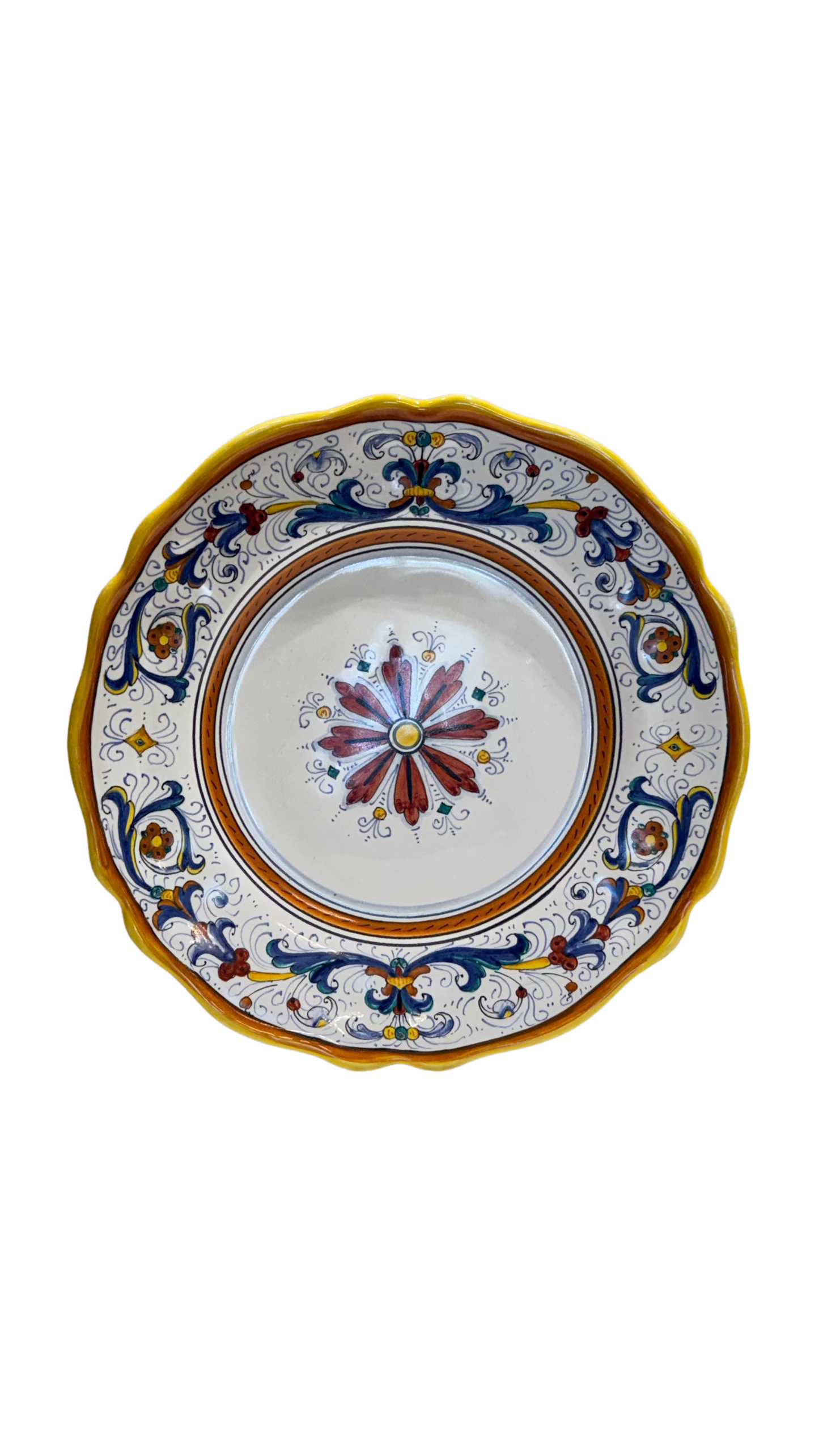 VINTAGE AND COLLECTIBLE CERAMICS Ricco Deruta Salad Plate — CAMA Ceramiche
