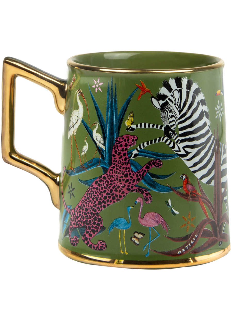 Ortigia Sicilia Ceramic Green Mug