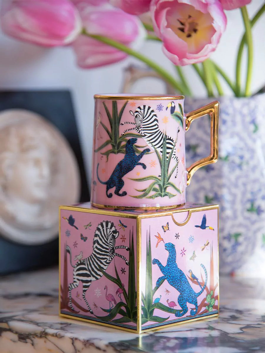 Ortigia Sicilia Ceramic Pink Mug