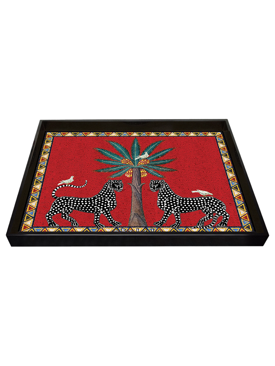 Ortigia Sicilia Tray Red Mosaico - Large