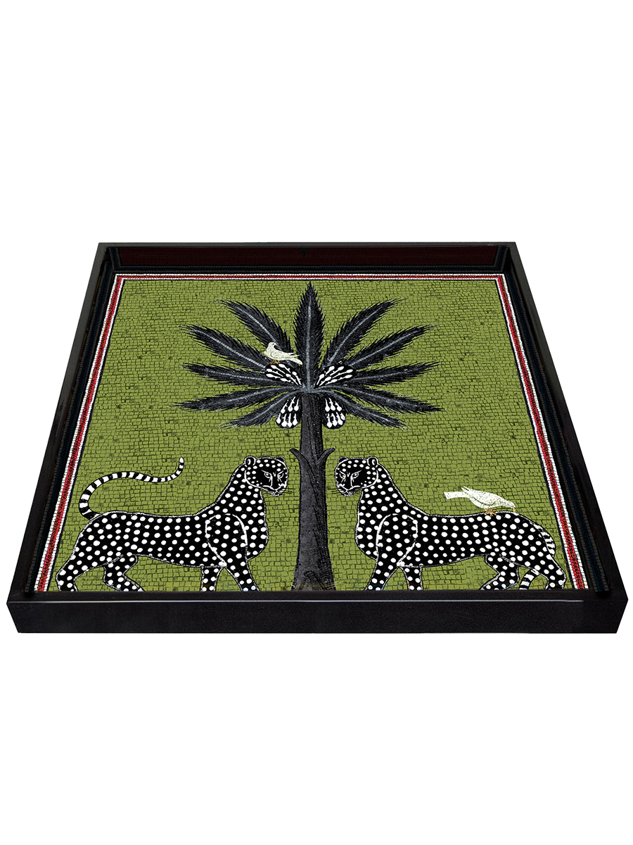 Ortigia Sicilia Square Tray - Green