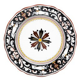Siena Dinner Plate, Full Design, Biordi Dishes, Italian Ceramics, Italian Dinnerware, Italian Pottery, Deruta, Maiolica