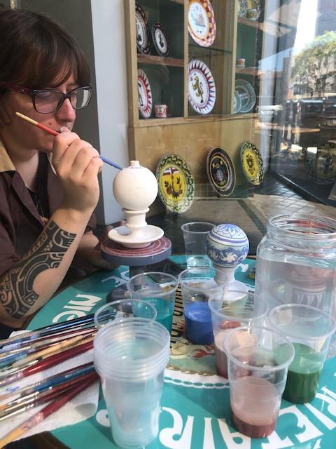 Contrade Dolphin Dinnerware From Siena, Contrade, ceramics, pottery, italian design, majolica, handmade, handcrafted, handpainted, home decor, kitchen art, home goods, deruta, majolica, Artisan, treasures, traditional art, modern art, gift ideas, style, SF, shop small business, artists, shop online, landmark store, legacy, one of a kind, limited edition, gift guide, gift shop, retail shop, decorations, shopping, italy, home staging, home decorating, home interiors