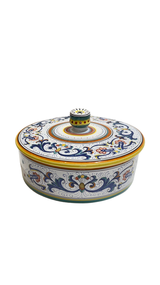 VINTAGE AND COLLECTIBLES Ricco Deruta Serving Bowl with Lid — CAMA Ceramiche