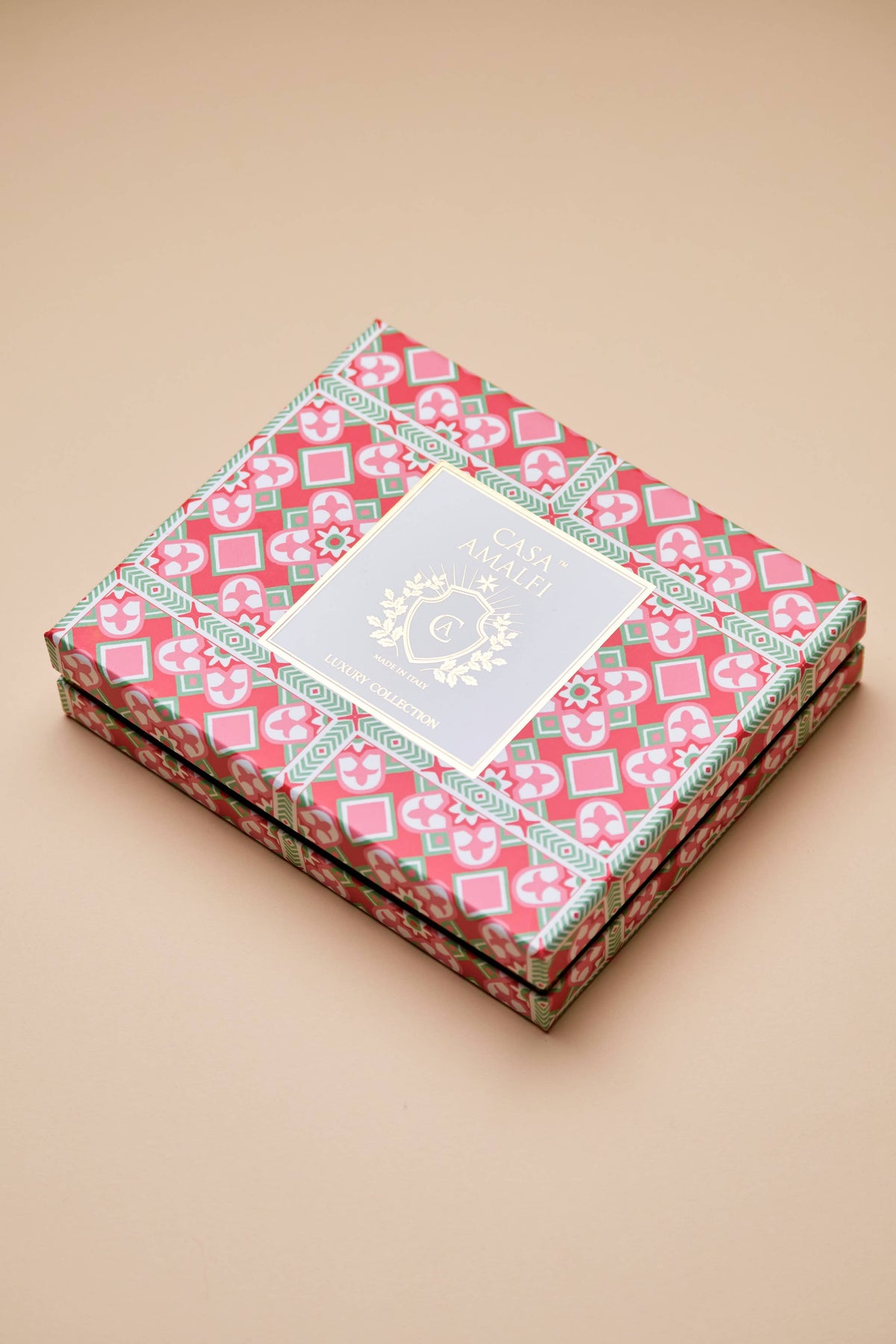 Aperitivo in Amalfi Gift Set — Hand-Painted Alici Rosse Soap Dish & Italian Scrub Soap