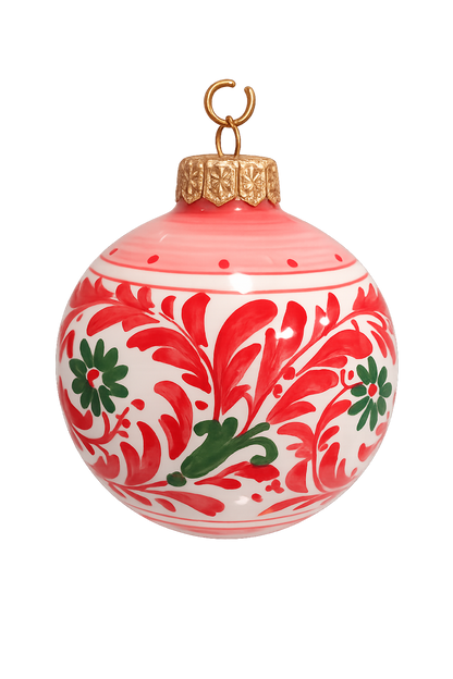 Personalized Ornament - Pia's Red & Green