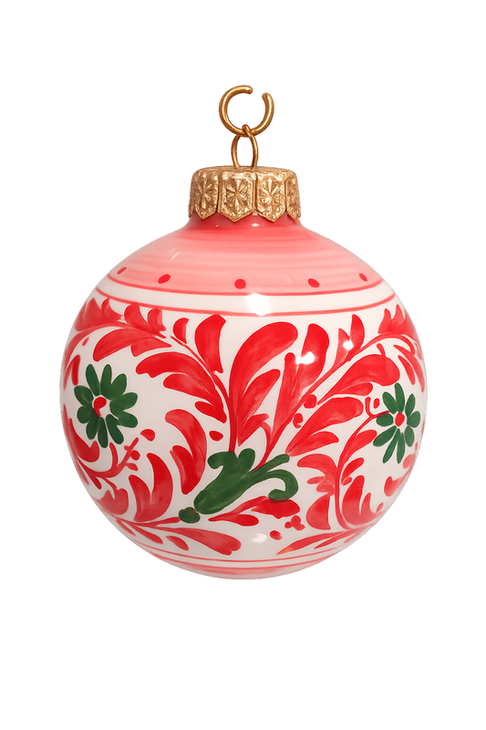 Personalized Ornament - Pia's Red & Green [6682]