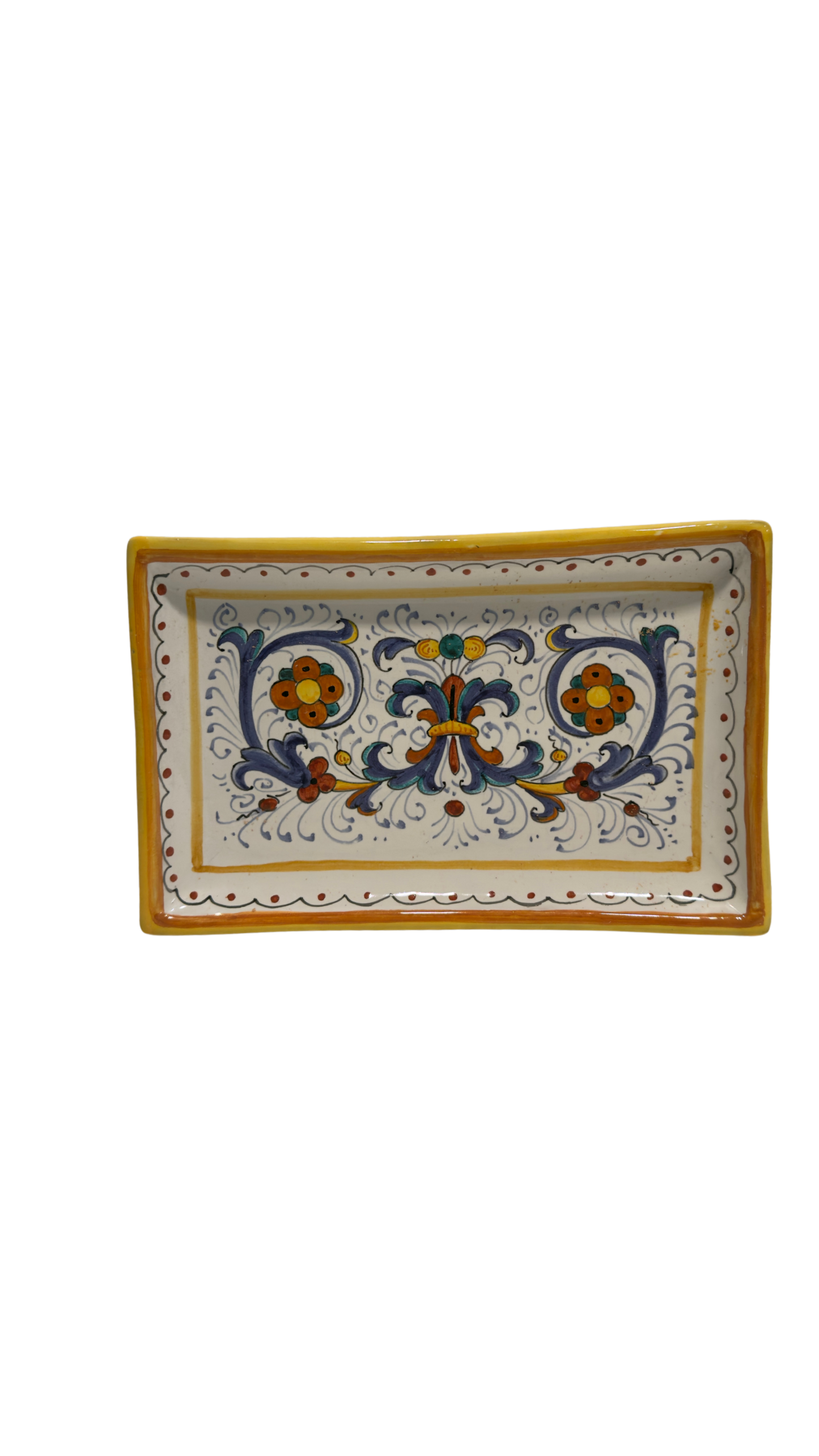 VINTAGE & COLLECTIBLE CERAMICS Ricco Deruta CAMA Butter Dish – Hand-Painted Italian Maiolica