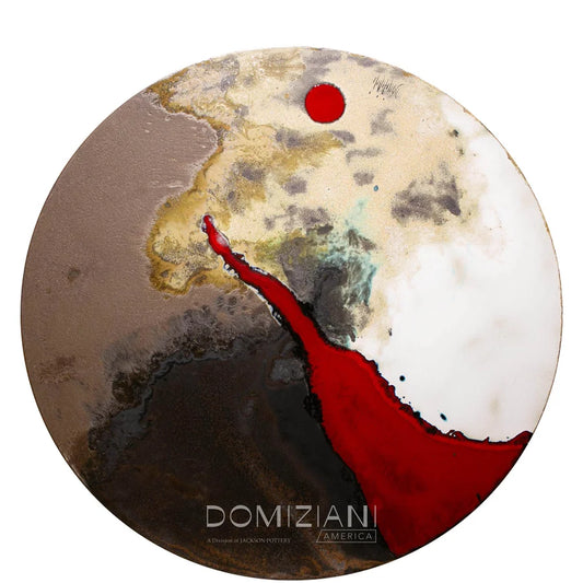 Domiziani Lava Stone Tabletop: (COD 153) Roccia Rossa 54"d