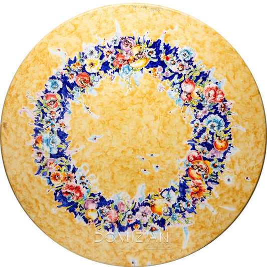 Domiziani Lava Stone Tabletop: (COD 21/4)  60"d