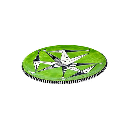 Liguori Round Sushi Plate di Vietri sul Mare - Green