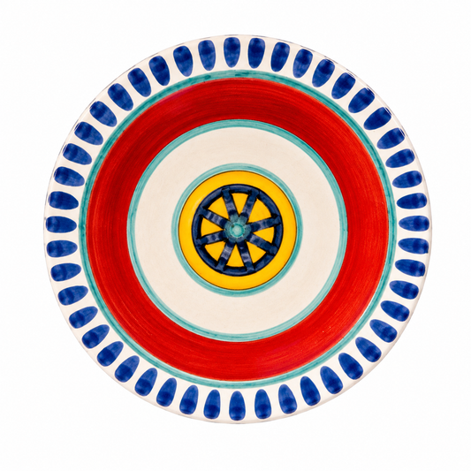 Giovanni De Simone Original Decorative Red Ring Plate