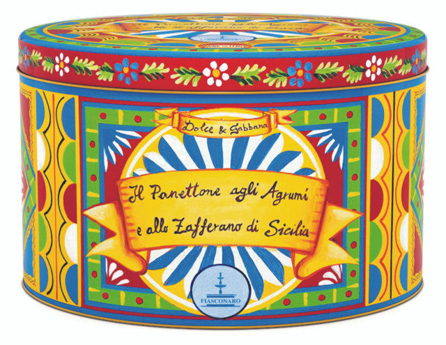 Fiasconaro and Dolce & Gabbana Agli Agrumi Panettone 500kg - Blue Tin