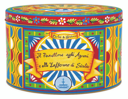 Fiasconaro and Dolce & Gabbana Agli Agrumi Panettone 500kg - Blue Tin