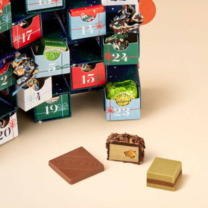 Venchi Prestige Christmas Advent Calendar – Vintage Dream, 31 Italian Chocolates