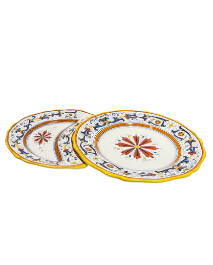 VINTAGE AND COLLECTIBLES Ricco Deruta Half-Moon Plate — CAMA Ceramiche