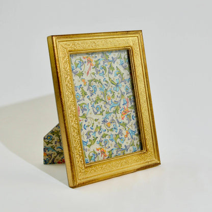 Basilico Florentine Carved Wood Photo Frame, 4x6