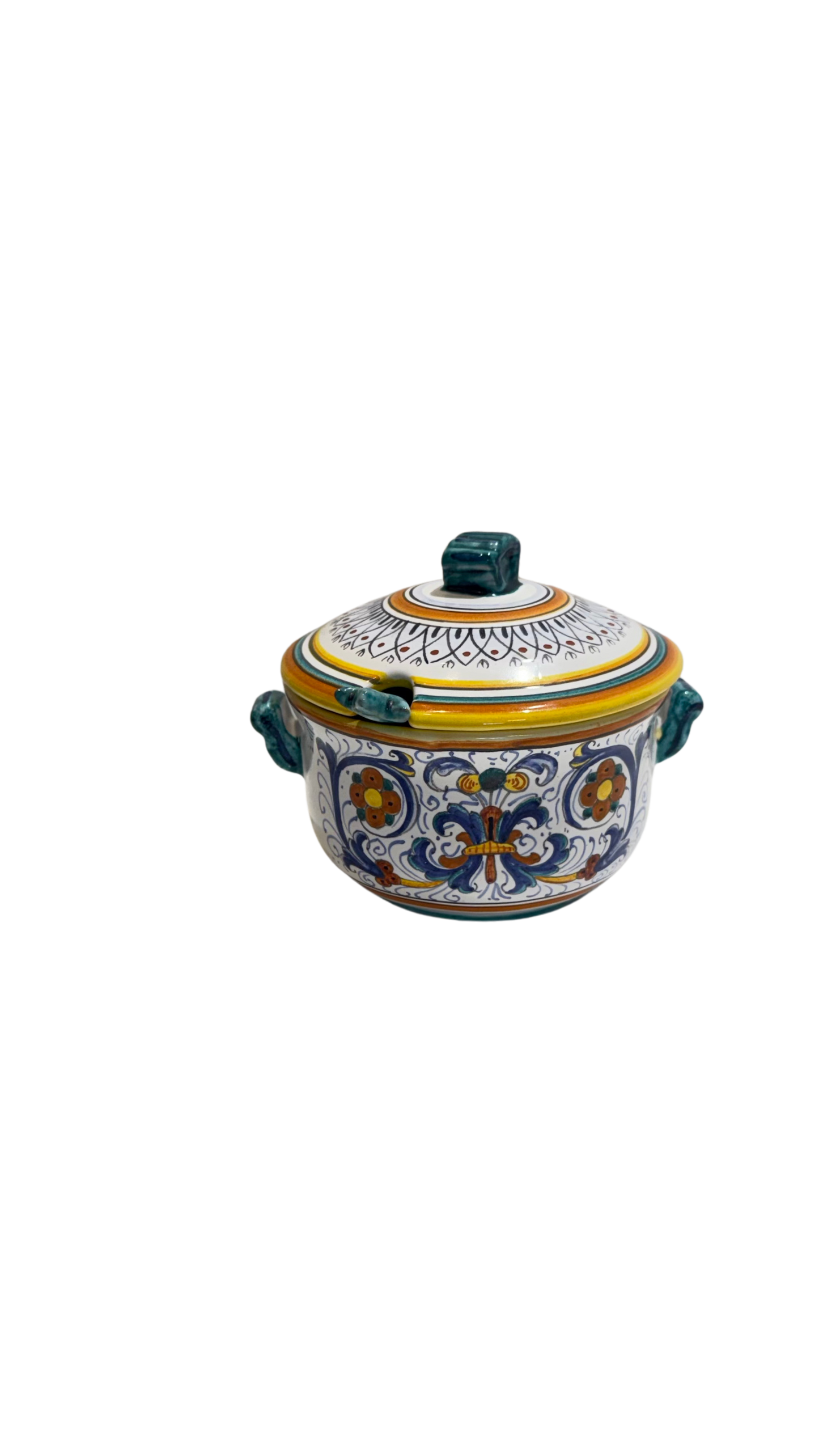 VINTAGE & COLLECTIBLE CERAMICS Ricco Deruta Parmesan Bowl with Lid – CAMA Collection (Collectors’ Piece)