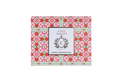Aperitivo in Amalfi Gift Set — Hand-Painted Alici Rosse Soap Dish & Italian Scrub Soap