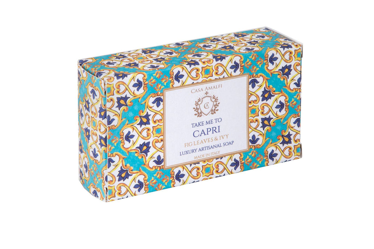 Take Me to Capri Gift Set — Two Italian Soaps, Fig Leaves & Ivy and Blue Grotto
