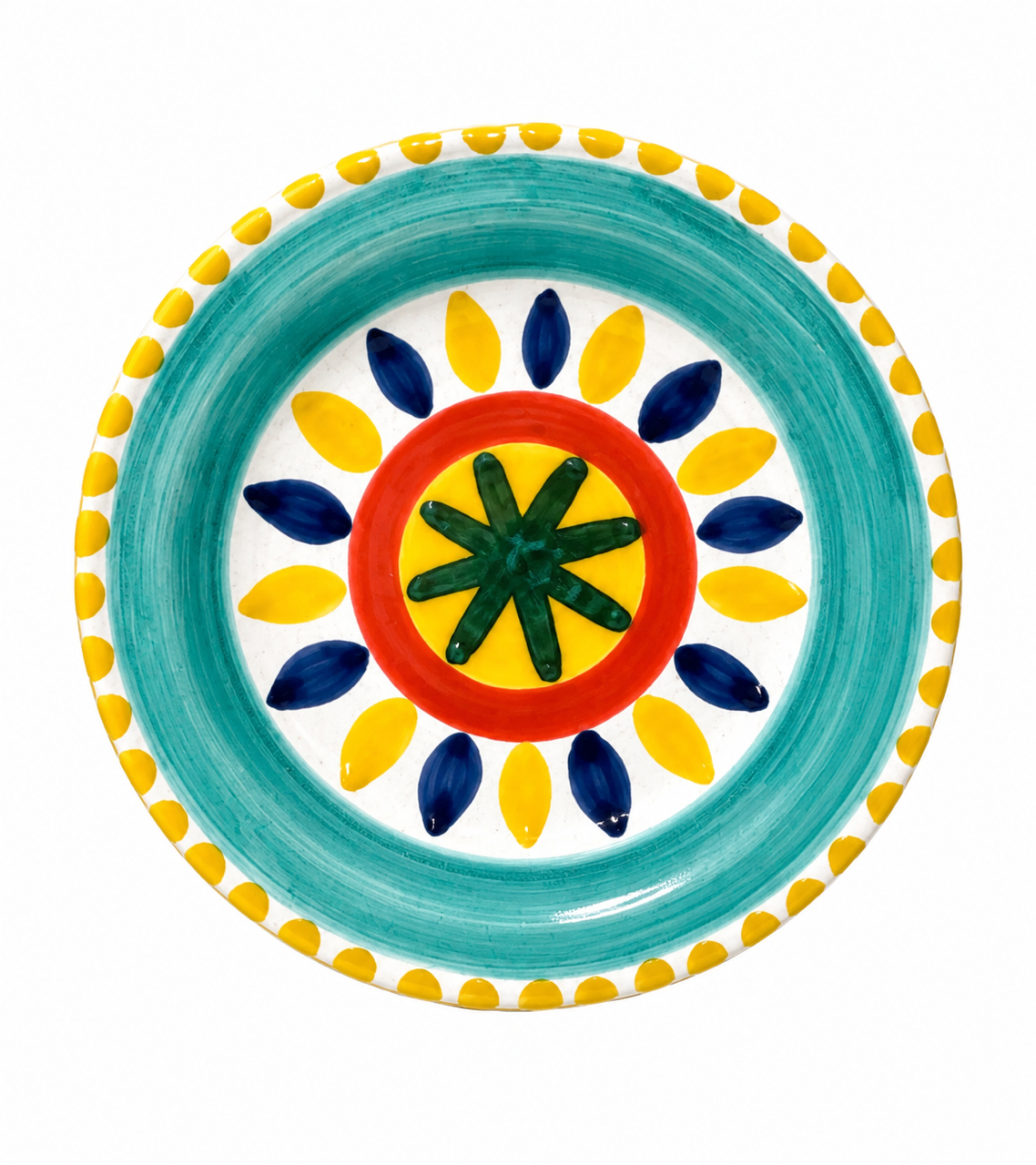 Giovanni De Simone Original Decorative Green Ring Plate