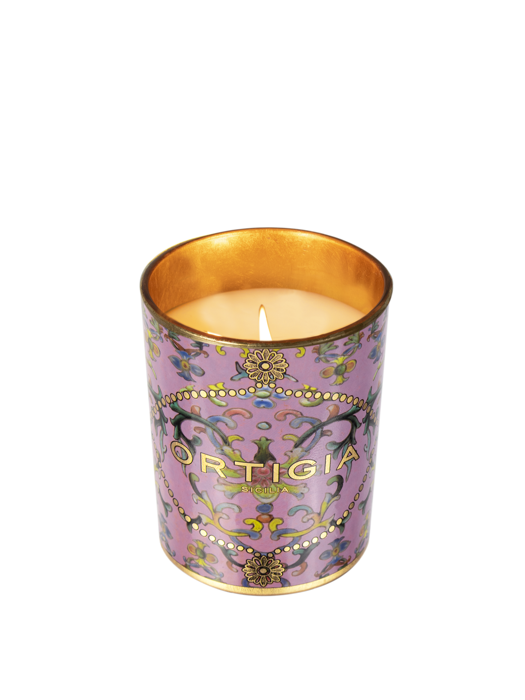 Ortigia Sicilia  Decorated Candle-Aragona