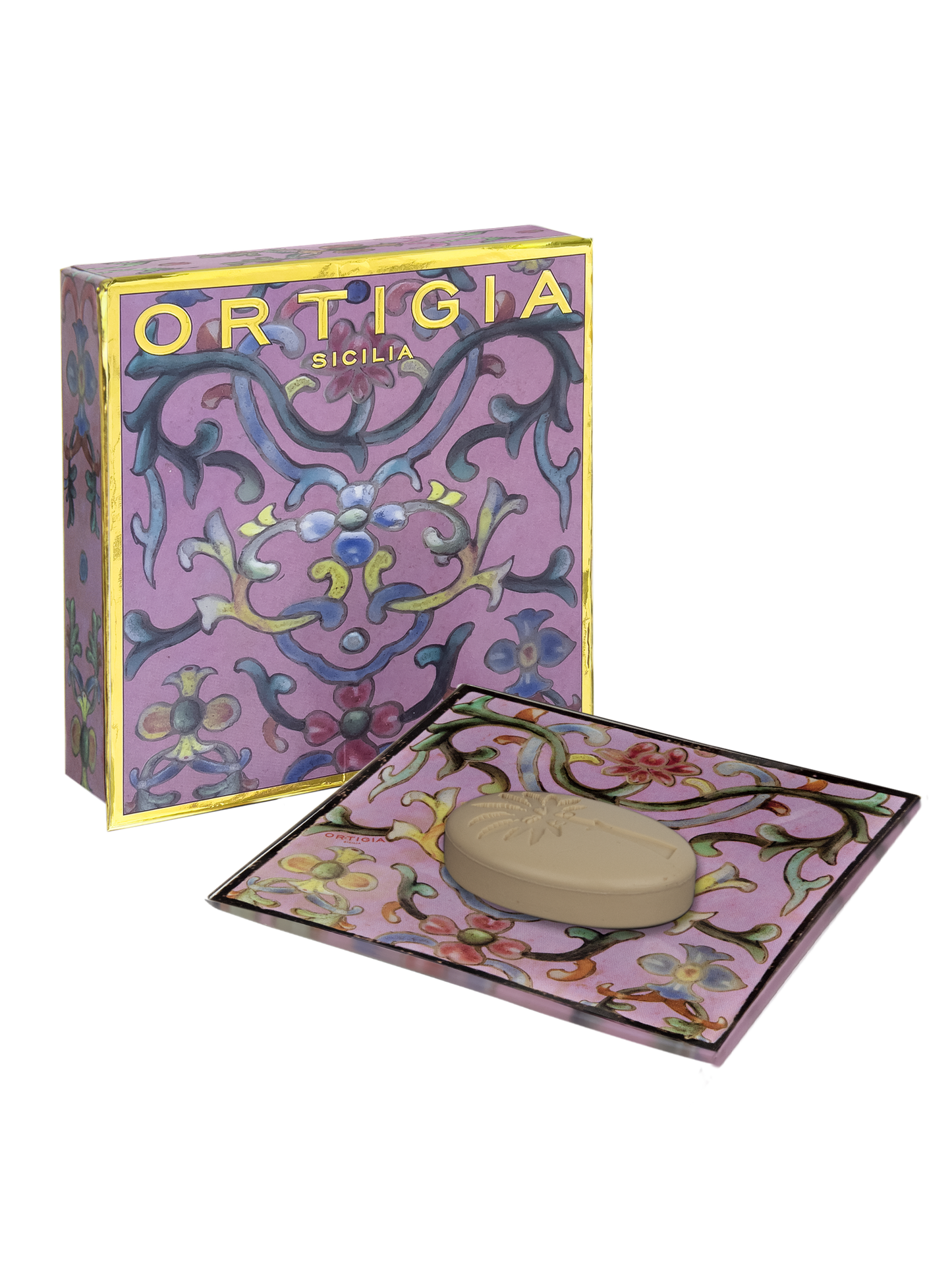 Ortigia Sicilia  Glass Plate & Soap- Aragona