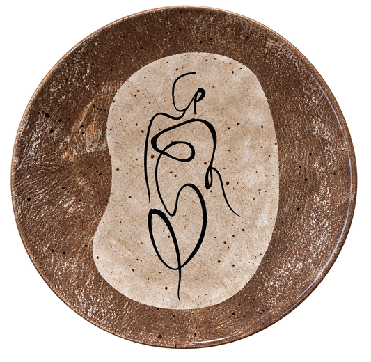 Woman's Modern Figure Serving Plate