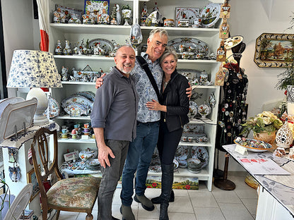 Blue Carnation Platter - Fish Large, ceramics, pottery, italian design, majolica, handmade, handcrafted, handpainted, home decor, kitchen art, home goods, deruta, majolica, Artisan, treasures, traditional art, modern art, gift ideas, style, SF, shop small business, artists, shop online, landmark store, legacy, one of a kind, limited edition, gift guide, gift shop, retail shop, decorations, shopping, italy, home staging, home decorating, home interiors