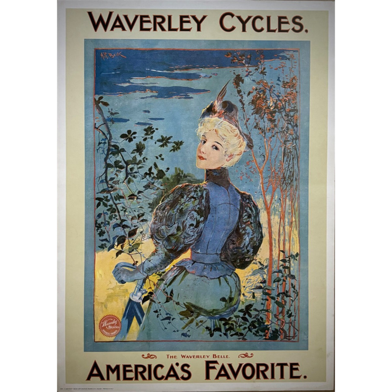 Waverley Cycles (1896) – A.R. Beck | Ricordi Poster