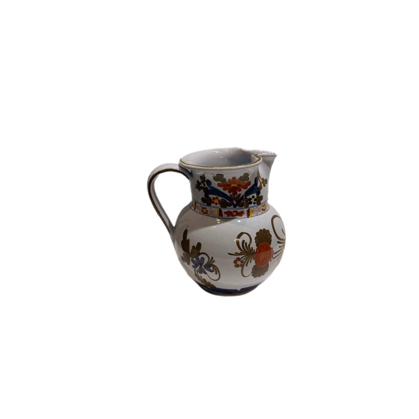 Hand-Painted Blue Carnation Pitcher 1 QT. – Garafano Faenza