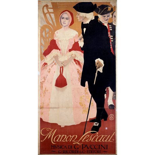 Manon Lescaut – Puccini | Ricordi Vintage Opera Poster