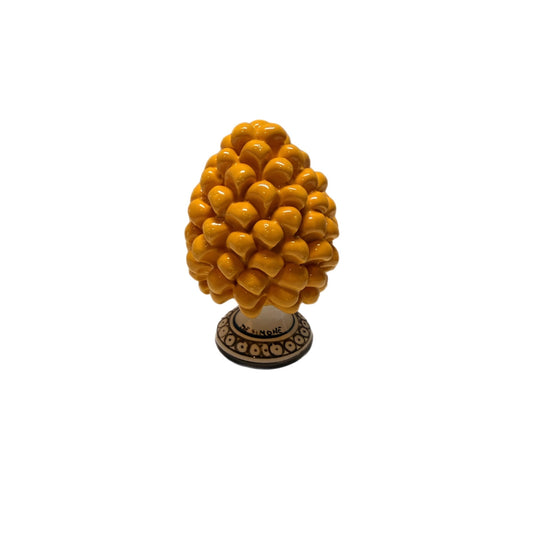Ceramiche Desimone Collectible Pinecone - Yellow