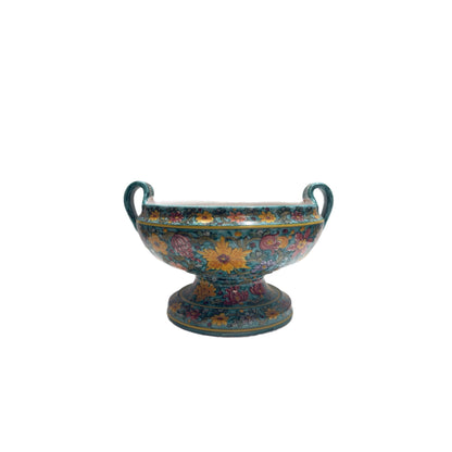 VINTAGE & COLLECTIBLE CERAMICS Hand-Painted Italian Ceramic Centerpiece from Gubbio