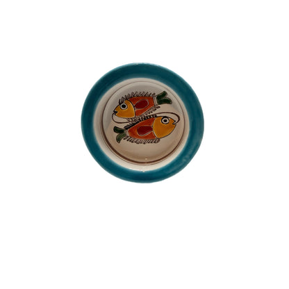 Susanna DeSimone Hand-Painted Coaster – Fishes