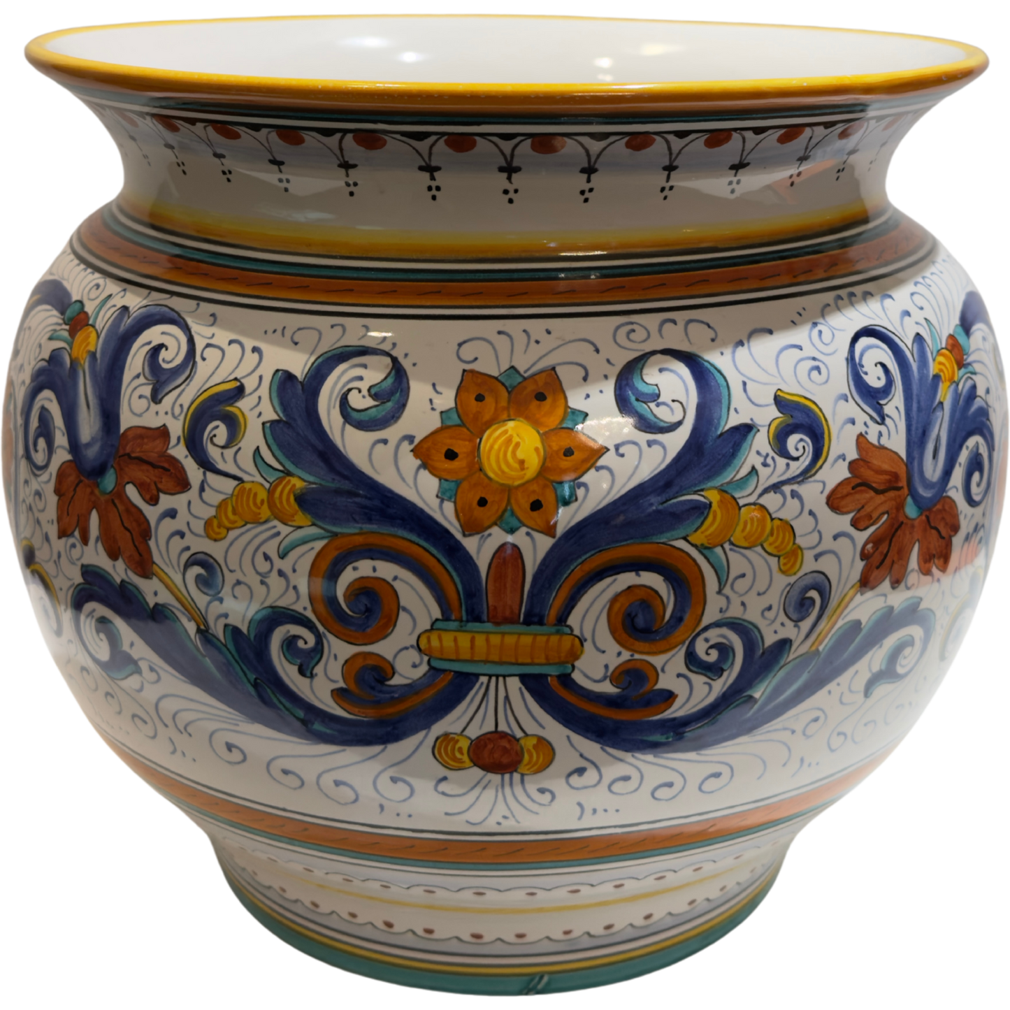 VINTAGE AND COLLECTIBLES Ricco Deruta Large Planter — CAMA Ceramiche