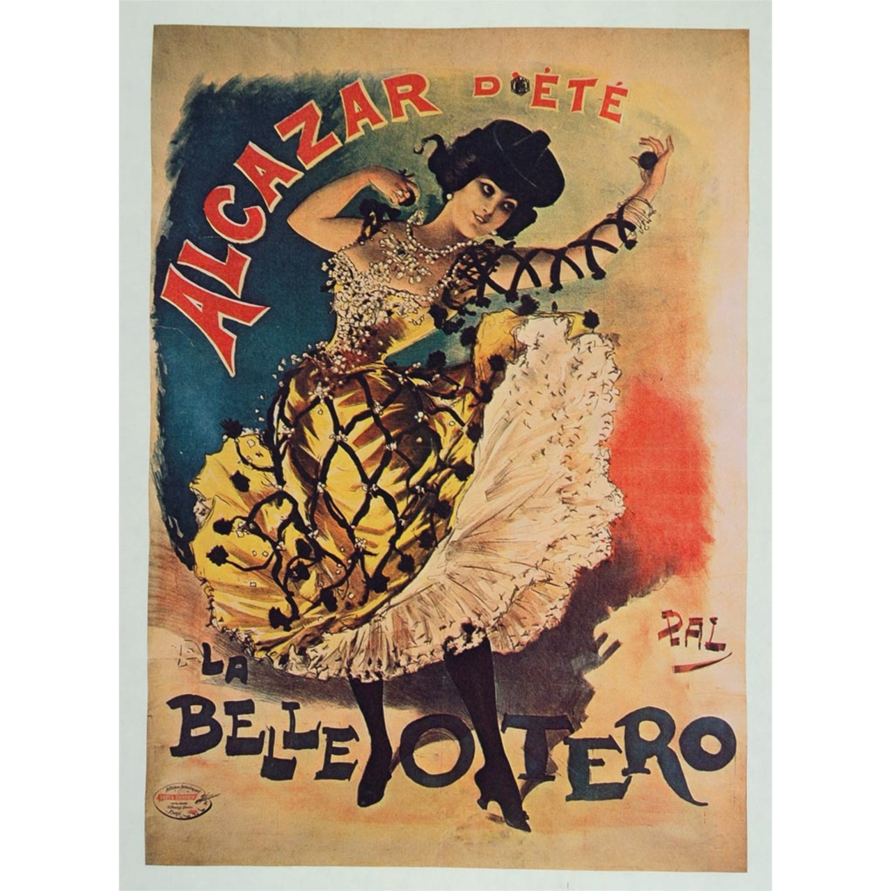 Alcazar d’Été – La Belle Otero | Vintage French Cabaret Poster