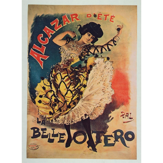 Alcazar d’Été – La Belle Otero | Vintage French Cabaret Poster