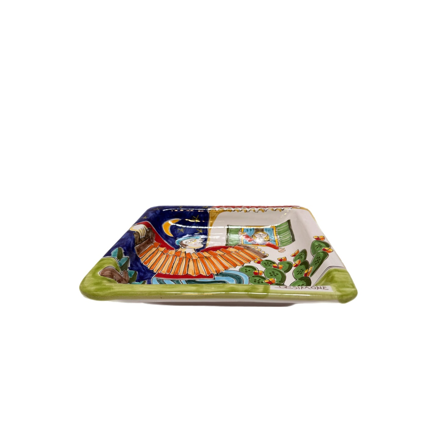 Ceramiche Desimone Collectible Square Tray - Accordion